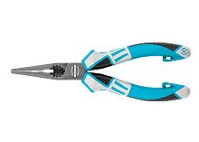 Длинногубцы 170 мм Gross прямые,  трехкомпонентные рукоятки	  картинка